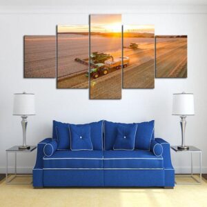 Country Home Harvest - Nature 5 Panel Canvas Art Wall Decor
