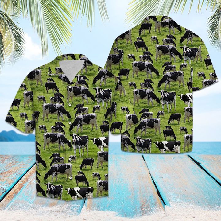 Cow Farm Hawaiian Shirt Summer Button Up Cow Farm Hawaiian Shirt Summer Button Up