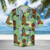 Cowboy And Cactus Hawaiian Shirt Summer Button Up