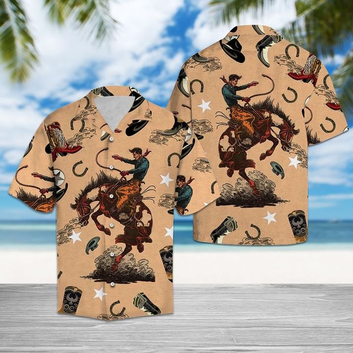 Cowboy Life Hawaiian Shirt Summer Button Up Cowboy Life Hawaiian Shirt Summer Button Up