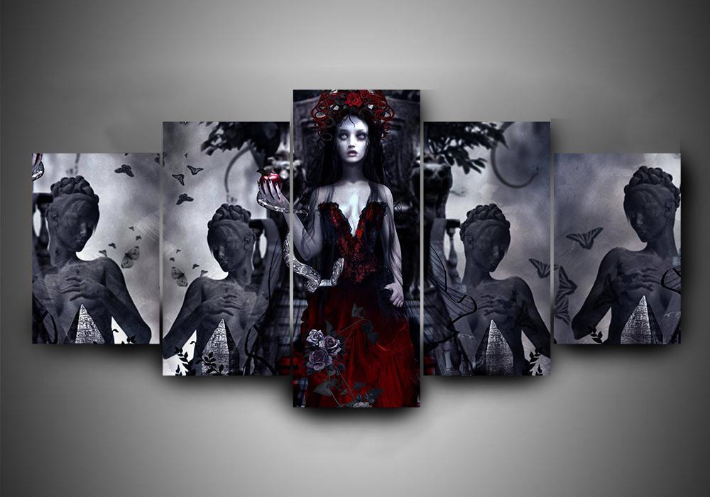 Cradle Of Filth 1 - Music 5 Panel Canvas Art Wall Decor Cradle Of Filth 1 - Music 5 Panel Canvas Art Wall Decor