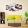 Creation Of Adam 2 - Abstract 5 Panel Canvas Art Wall Decor
