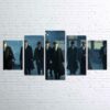Crime Drama Peaky Blinders - Movie 5 Panel Canvas Art Wall Decor