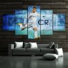 Cristiano Ronaldo Cr7 1 - Famous Person 5 Panel Canvas Art Wall Decor