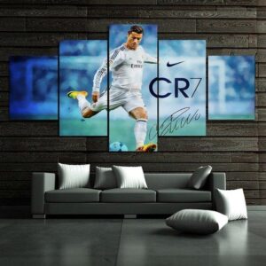 Cristiano Ronaldo Cr7 1 - Famous Person 5 Panel Canvas Art Wall Decor