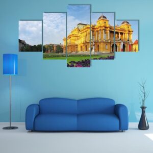 Croatian National Theater - Nature 5 Panel Canvas Art Wall Decor