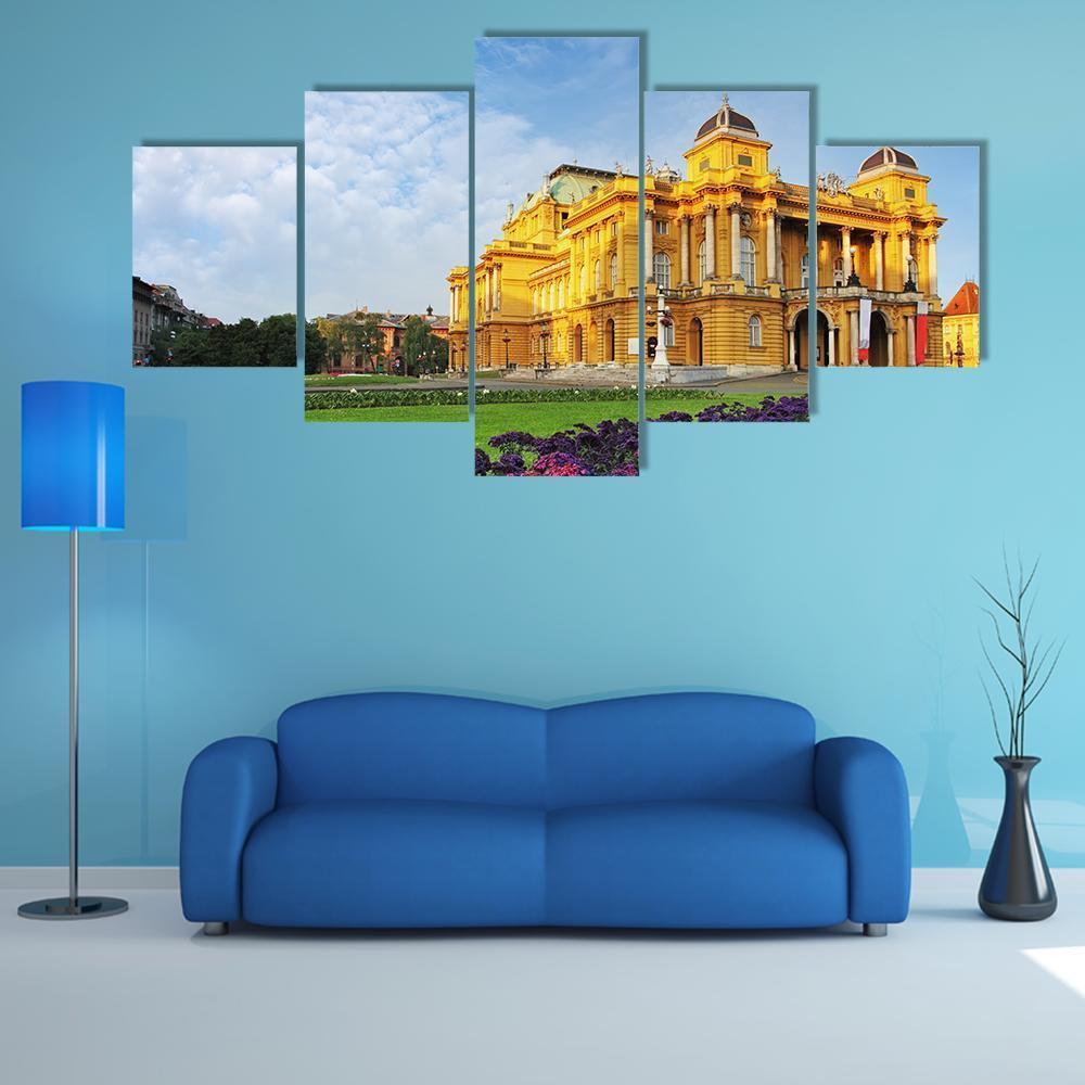Croatian National Theater - Nature 5 Panel Canvas Art Wall Decor Croatian National Theater - Nature 5 Panel Canvas Art Wall Decor