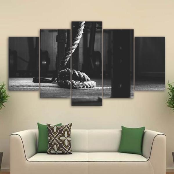 Crossfit Gym Equipment - Sport 5 Panel Canvas Art Wall Decor Crossfit Gym Equipment - Sport 5 Panel Canvas Art Wall Decor