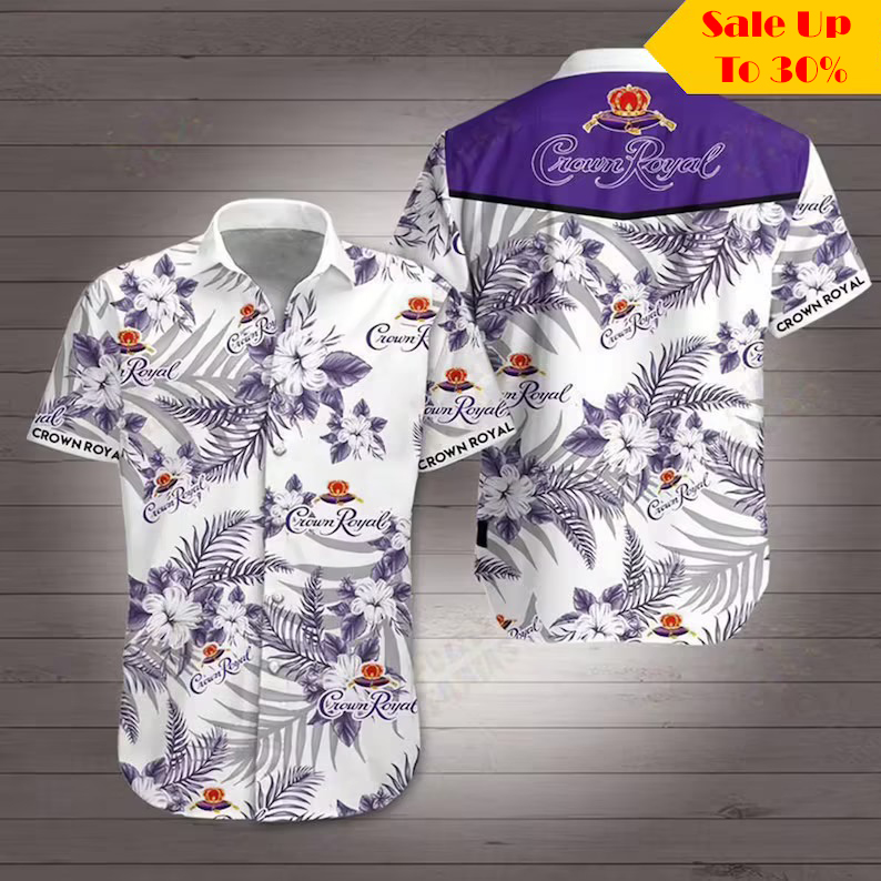Crown Royal Canadian Whisky Hawaiian Shirt Crown Royal Canadian Whisky Hawaiian Shirt