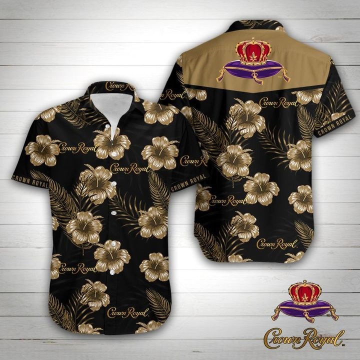 Crown Royal Logo Hawaiian Shirt Crown Royal Logo Hawaiian Shirt