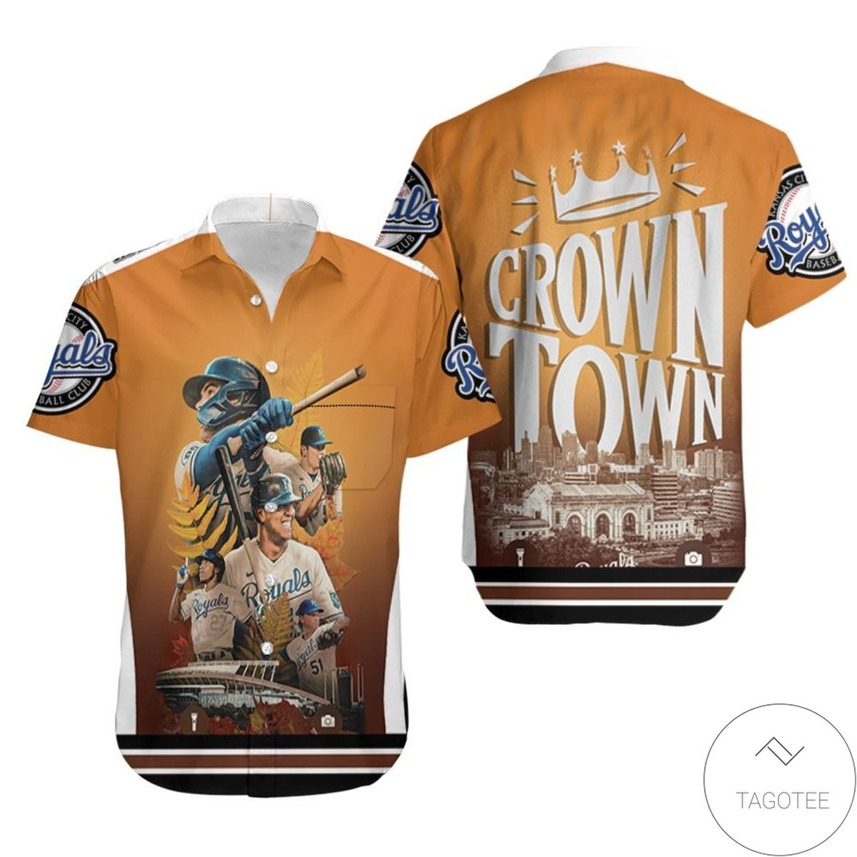 Crown Town Kansas City Royals Hawaiian Shirt Crown Town Kansas City Royals Hawaiian Shirt