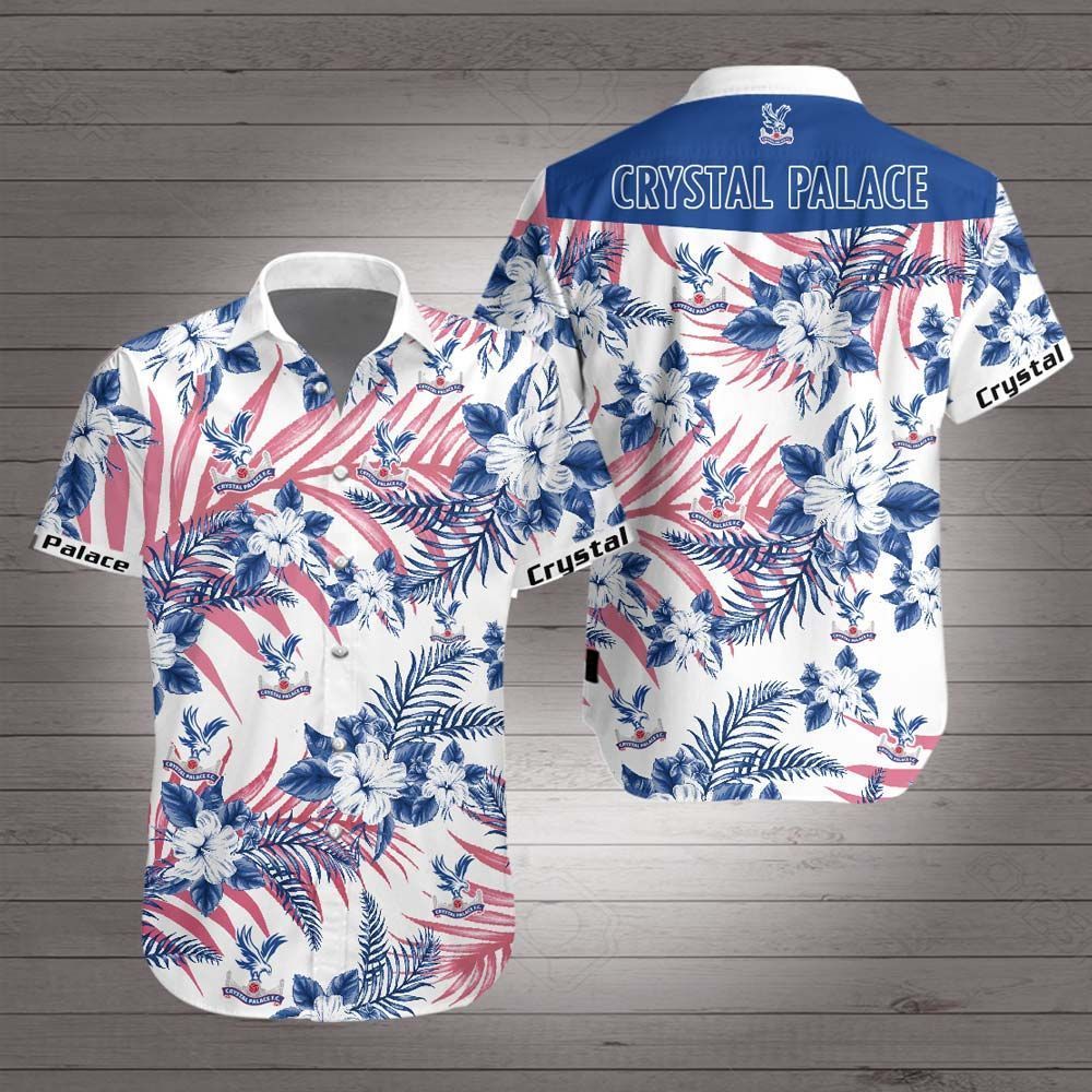 Crystal Palace Hawaiian Shirt Summer Button Up Crystal Palace Hawaiian Shirt Summer Button Up