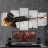 Csgo Counter Strike Global - Gaming 5 Panel Canvas Art Wall Decor