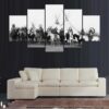 Cuadros Indians - Army 5 Panel Canvas Art Wall Decor