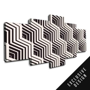 Cubic - Abstract 5 Panel Canvas Art Wall Decor