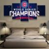 Cubs World Series Champions - Sport 5 Panel Canvas Art Wall Decor