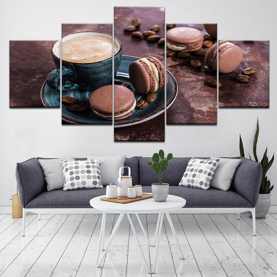 Cup of coffee 3 - Nature 5 Panel Canvas Art Wall Decor Cup of coffee 3 - Nature 5 Panel Canvas Art Wall Decor