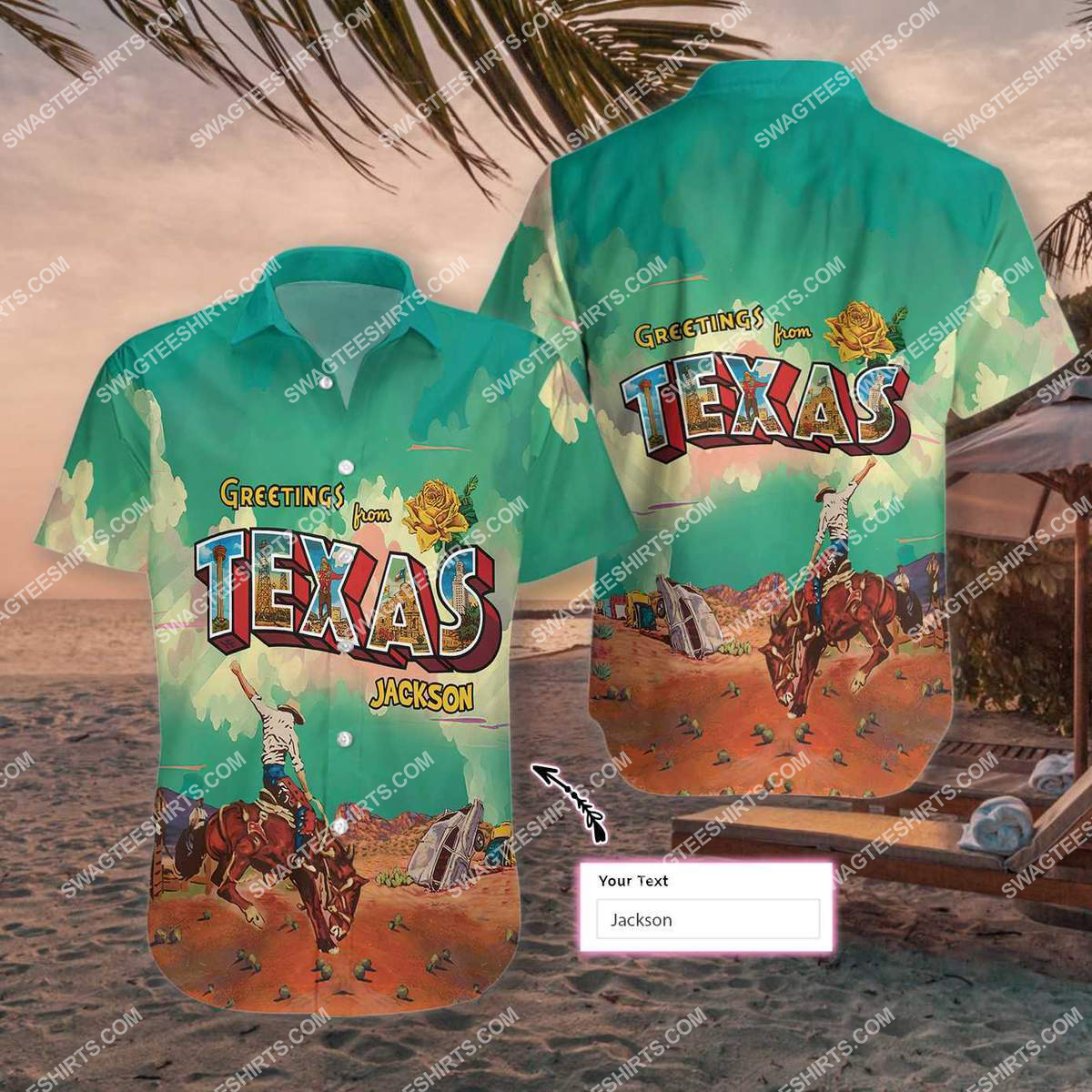Custom Name Greetings From Texas All Over Printed Hawaiian Shirt Custom Name Greetings From Texas All Over Printed Hawaiian Shirt