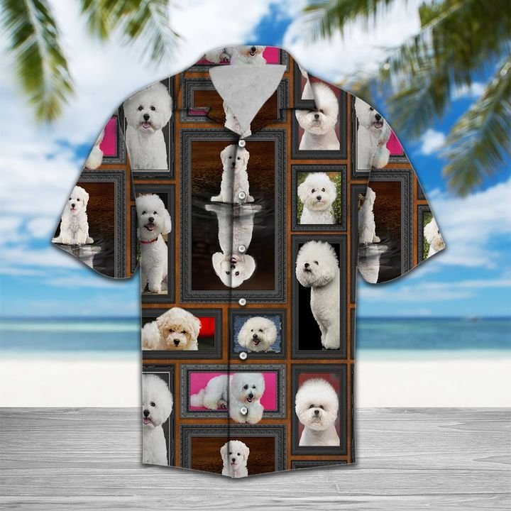 Cute Bichon Frise Hawaiian Shirt Summer Button Up Cute Bichon Frise Hawaiian Shirt Summer Button Up