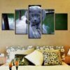 Cute Cat Scenery - Animal 5 Panel Canvas Art Wall Decor