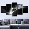 Cute cat 10 - Animal 5 Panel Canvas Art Wall Decor