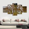 Cutie Goats 01 - Animal 5 Panel Canvas Art Wall Decor