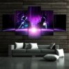Daft Punk Rock Band - Music 5 Panel Canvas Art Wall Decor