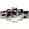 Dale Earnhardt #3 Nascar Goodwrench Black Silver Race Car Racing - Automative 5 Panel Canvas Art Wall Decor