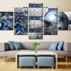 Dallas Cowboys 6 - Sport 5 Panel Canvas Art Wall Decor