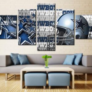 Dallas Cowboys 6 - Sport 5 Panel Canvas Art Wall Decor