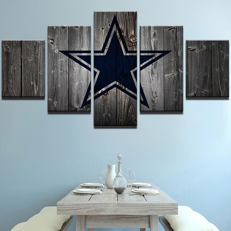 Dallas Cowboys Football 1 - Sport 5 Panel Canvas Art Wall Decor Dallas Cowboys Football 1 - Sport 5 Panel Canvas Art Wall Decor