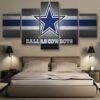Dallas Cowboys Football Team 1 - Sport 5 Panel Canvas Art Wall Decor