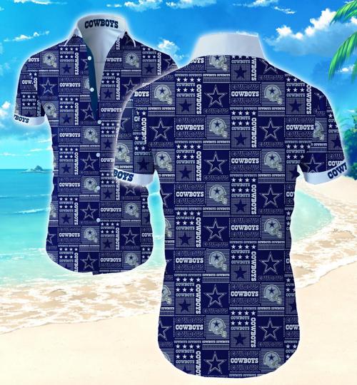 Dallas Cowboys Hawaiian Shirt Summer Button Up Dallas Cowboys Hawaiian Shirt Summer Button Up
