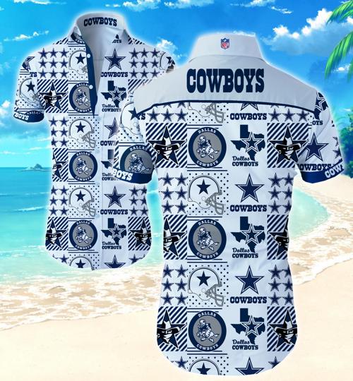 Dallas Cowboys Hawaiian Shirt Summer Button Up Dallas Cowboys Hawaiian Shirt Summer Button Up