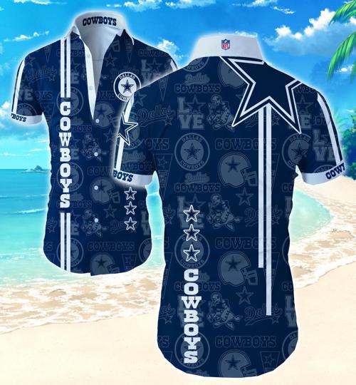 Dallas Cowboys Hawaiian Shirt Summer Button Up Dallas Cowboys Hawaiian Shirt Summer Button Up