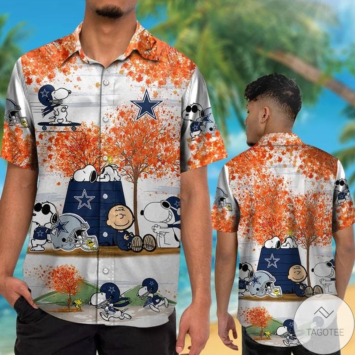 Dallas Cowboys Snoopy Autumn Hawaiian Shirt Dallas Cowboys Snoopy Autumn Hawaiian Shirt