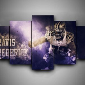 Dallas Cowboys - Travis Frederick - Sport 5 Panel Canvas Art Wall Decor