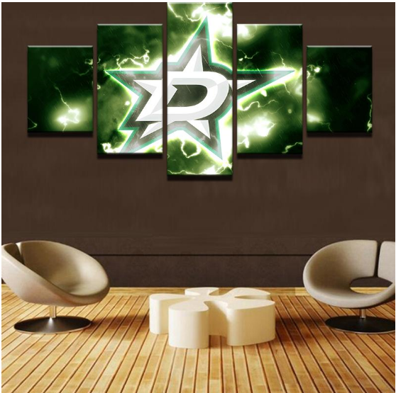 Dallas Stars Ice Hockey - Sport 5 Panel Canvas Art Wall Decor Dallas Stars Ice Hockey - Sport 5 Panel Canvas Art Wall Decor