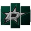Dallas Stars Nhl Team Logo - Sport 5 Panel Canvas Art Wall Decor