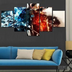 Dante And Vergil - Movie 5 Panel Canvas Art Wall Decor
