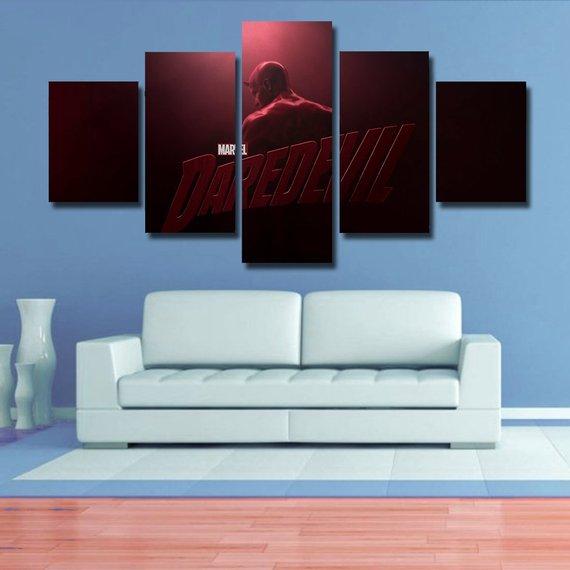 Daredevil 1 - Movie 5 Panel Canvas Art Wall Decor Daredevil 1 - Movie 5 Panel Canvas Art Wall Decor