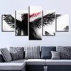 Dark Angel 2 - Animal 5 Panel Canvas Art Wall Decor