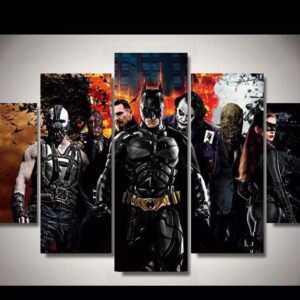 Dark Knight: Characters - Dc 5 Panel Canvas Art Wall Decor