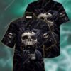 Dark Skull Scream All Over Printed Hawaiian Shirt