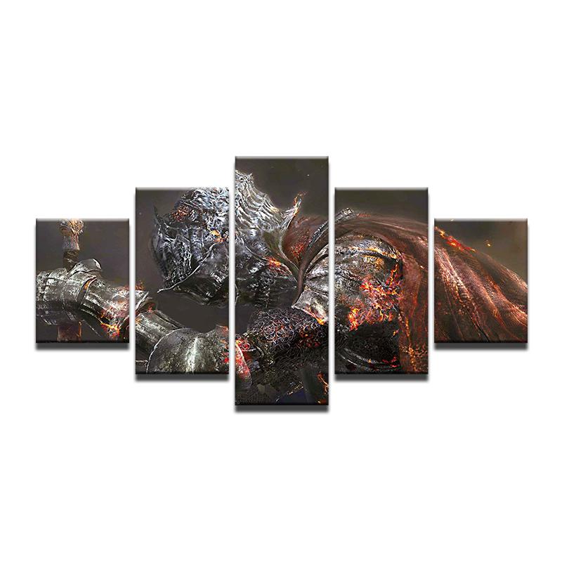 Dark Souls 3 Gaming - 5 Panel Canvas Art Wall Decor Dark Souls 3 Gaming - 5 Panel Canvas Art Wall Decor