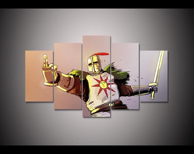 Dark Souls 6 Gaming - 5 Panel Canvas Art Wall Decor Dark Souls 6 Gaming - 5 Panel Canvas Art Wall Decor