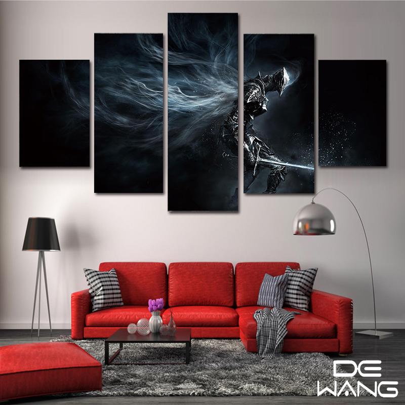Dark Souls - Gaming 5 Panel Canvas Art Wall Decor Dark Souls - Gaming 5 Panel Canvas Art Wall Decor