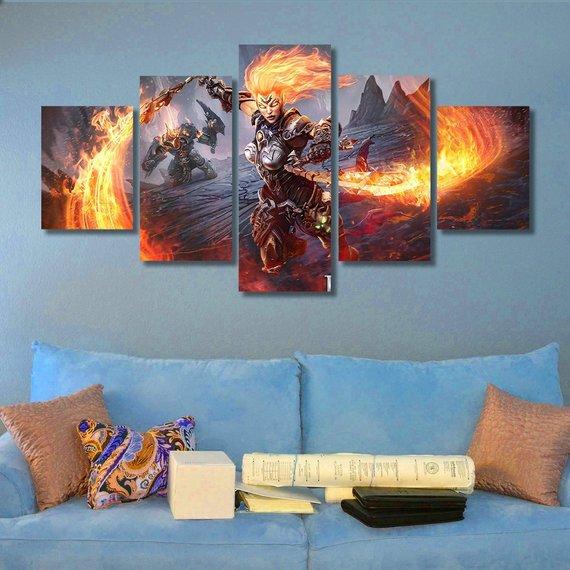 Darksiders - Gaming 5 Panel Canvas Art Wall Decor Darksiders - Gaming 5 Panel Canvas Art Wall Decor