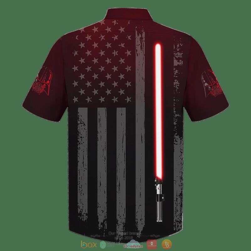 Darth Vader American Flag Hawaiian Shirt Darth Vader American Flag Hawaiian Shirt