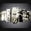 Darth Vader In Singing In The Rain - Movie 5 Panel Canvas Art Wall Decor